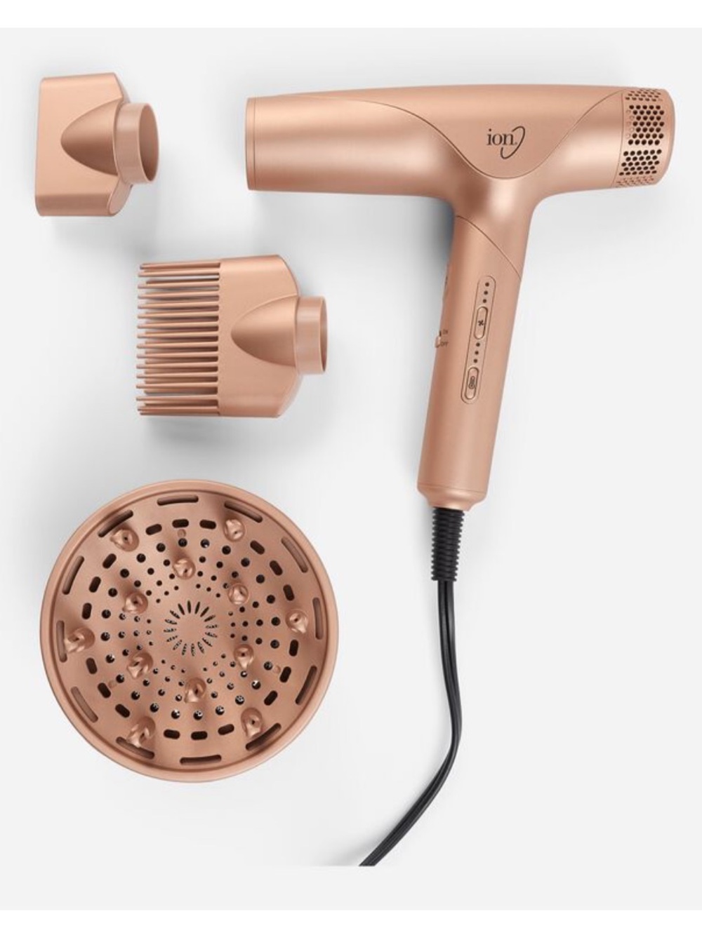 iON Luxe infrared SmartSense Hair Dryer with Attachments